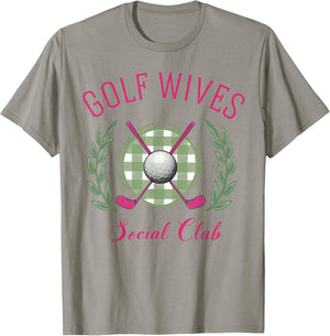 Golf Wives Social Club, Golf Babe, Cocktail Club T-Shirt - T-Shirt | Sand