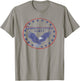 Constitution Party (white) - Single Eagle Logo Frontprint T-Shirt - T-Shirt | Sand