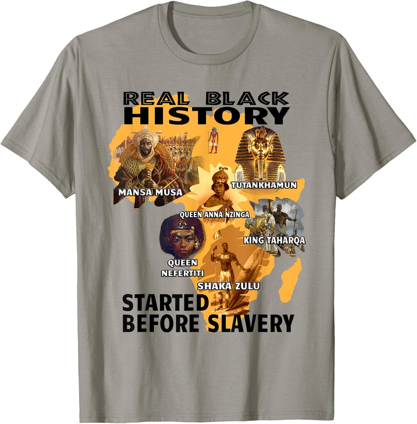 Black Awareness Afrocentric Attire African American Slavery T-Shirt - T-Shirt | Sand