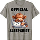 Highland_cow - Official Sleepshirt Pajamas Nightgown T-Shirt - T-Shirt | Sand