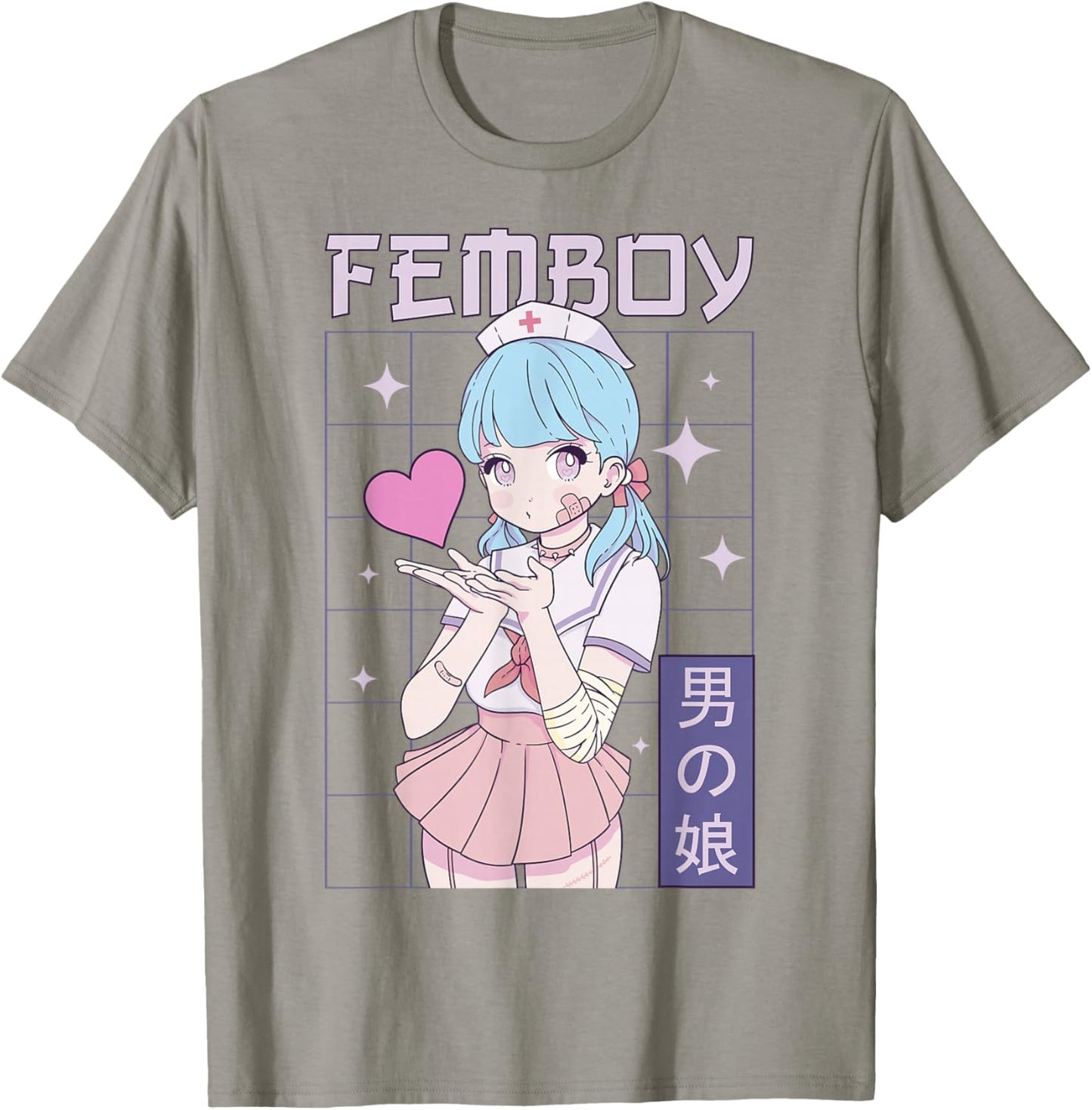 Femboy Crossdressing Crossdresser MTF Anime T-Shirt - T-Shirt | Sand