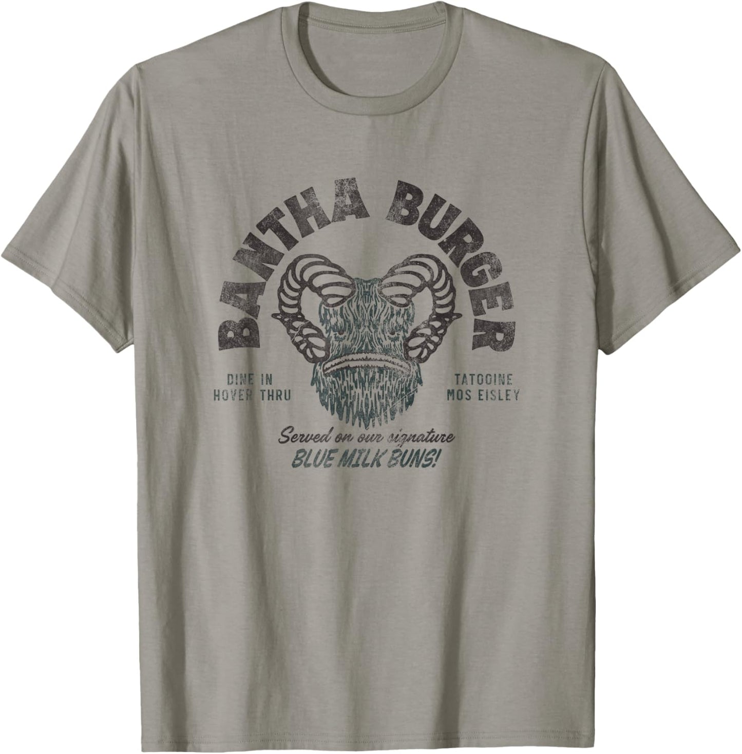 Star Wars Bantha Burger Black T-Shirt - T-Shirt | Sand