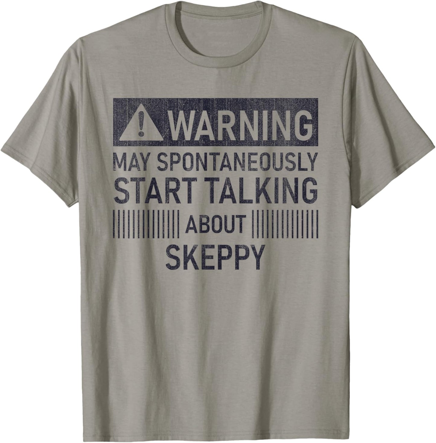 Warning May Spontaneously Start Talking About Skeppy T-Shirt - T-Shirt | Sand