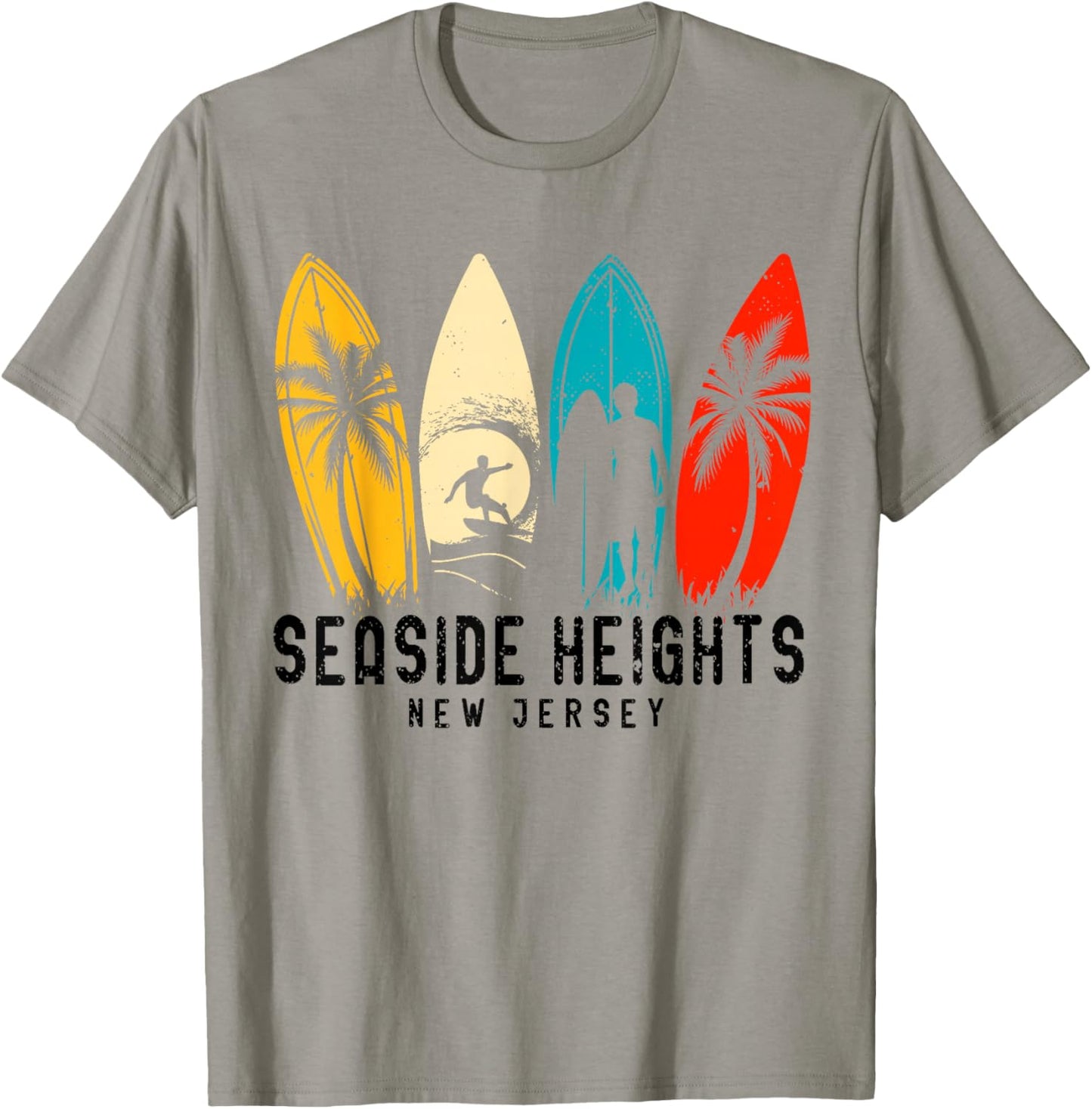 Vintage New Jersey Seaside Heights Surfboarder T-Shirt - T-Shirt | Sand