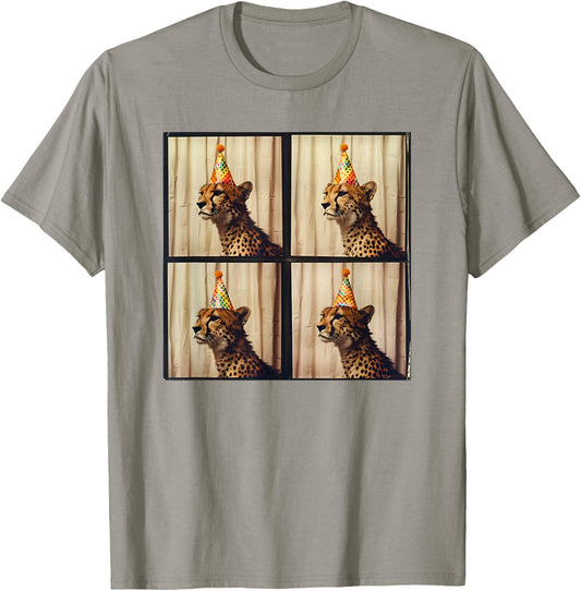 African Cheetah Colorful Safari Animal Birthday Cheetah T-Shirt - T-Shirt | Sand