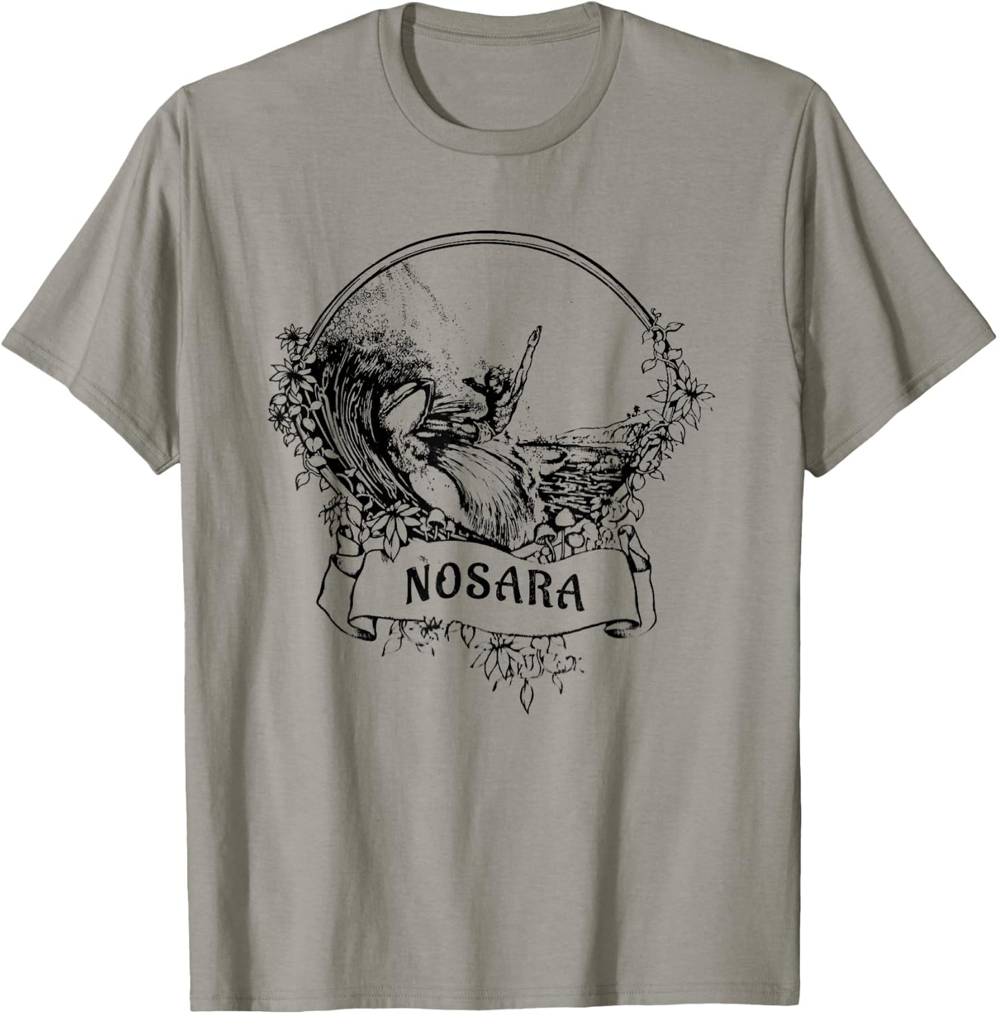 Surfing Nosara, Costa Rica Vintage Retro Throwback Surfer T-Shirt - T-Shirt | Sand