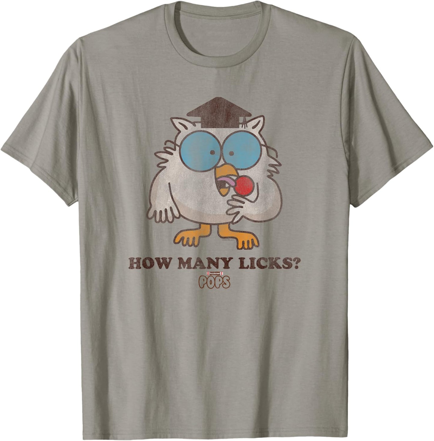 Tootsie Roll Pop Owl How Many Licks? T-Shirt - T-Shirt | Sand