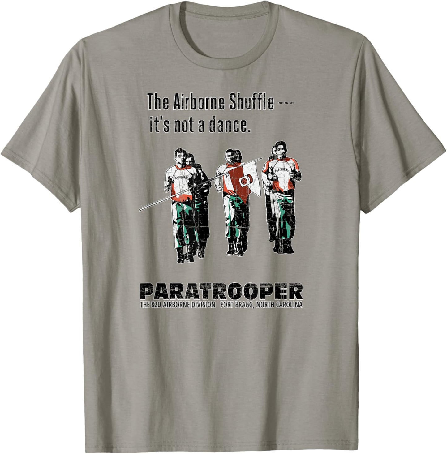 American Marauder: The 82nd Airborne Shuffle Paratrooper T-Shirt - T-Shirt | Sand