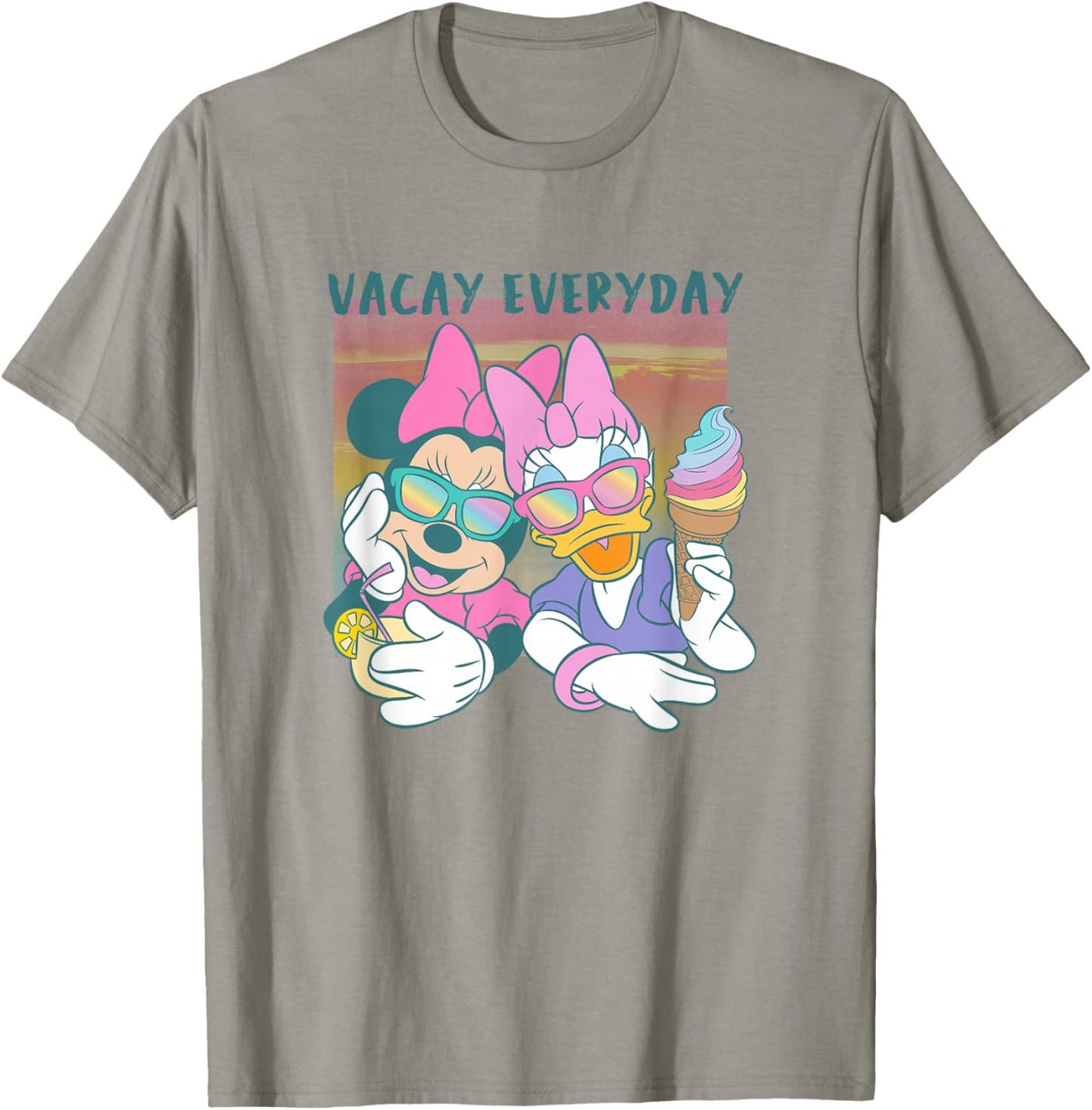 Disney Mickey and Friends Minnie & Daisy Vacay Everyday T-Shirt - T-Shirt | Sand