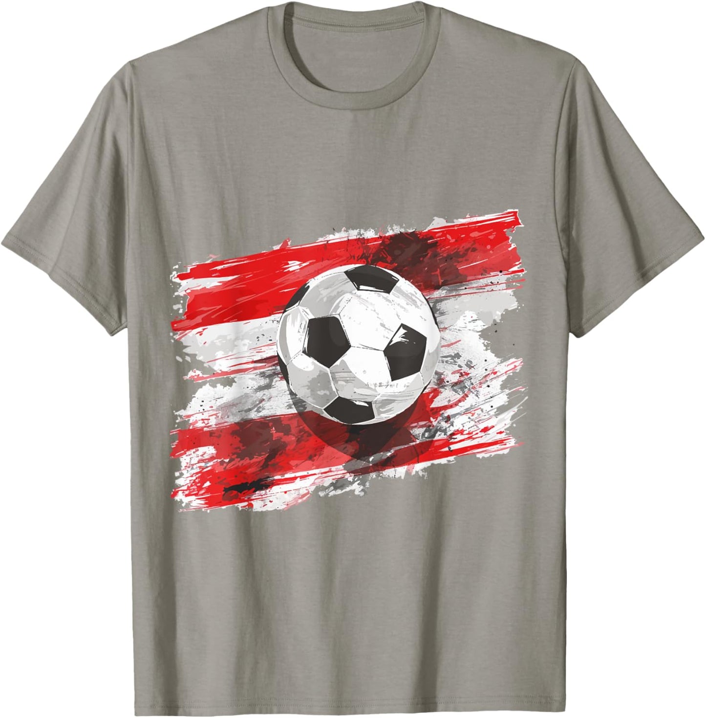 Österreich Flagge Fußball Austria Herren & Damen T-Shirt - T-Shirt | Sand