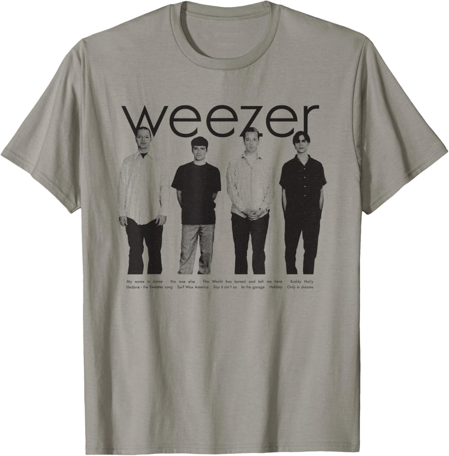Weezer - Blue Album Anniversary Tracklist T-Shirt - T-Shirt | Sand
