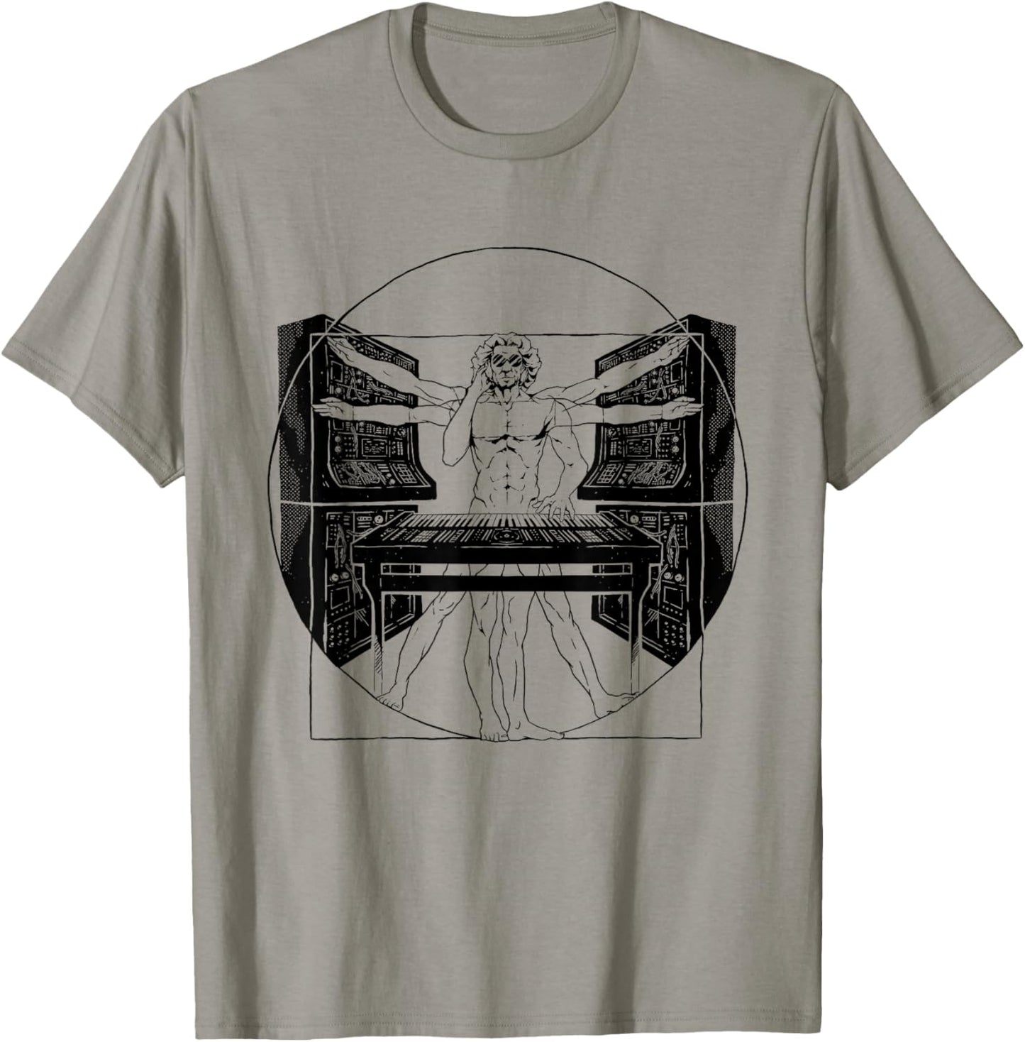 Synthesizer Synth Techno Music Cool Synthesizer T-Shirt - T-Shirt | Sand