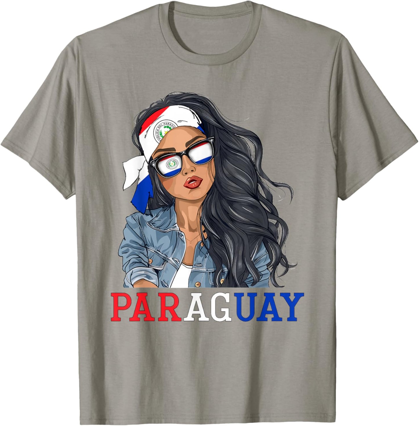 Paraguayan Woman Products Flag Uniform Heritage Paraguay T-Shirt - T-Shirt | Sand