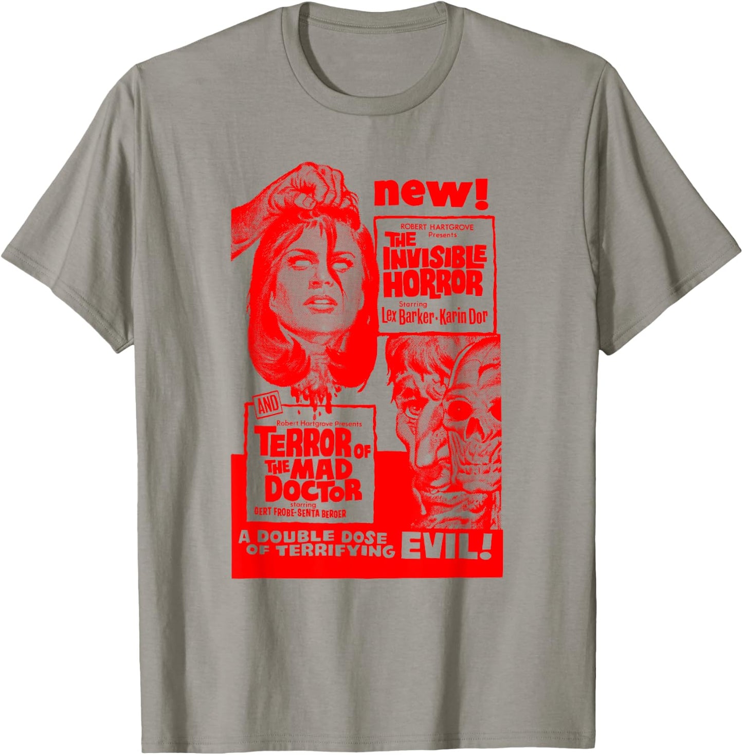 Mad Doctor Terror Halloween Monster Poster Horror Movie T-Shirt - T-Shirt | Sand