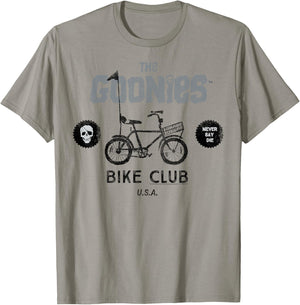 The Goonies Bike Club Never Say Die Text T-Shirt - T-Shirt | Sand