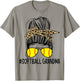 Softball Grandma Leopard Messy Bun Softball Grandma T-Shirt - T-Shirt | Sand
