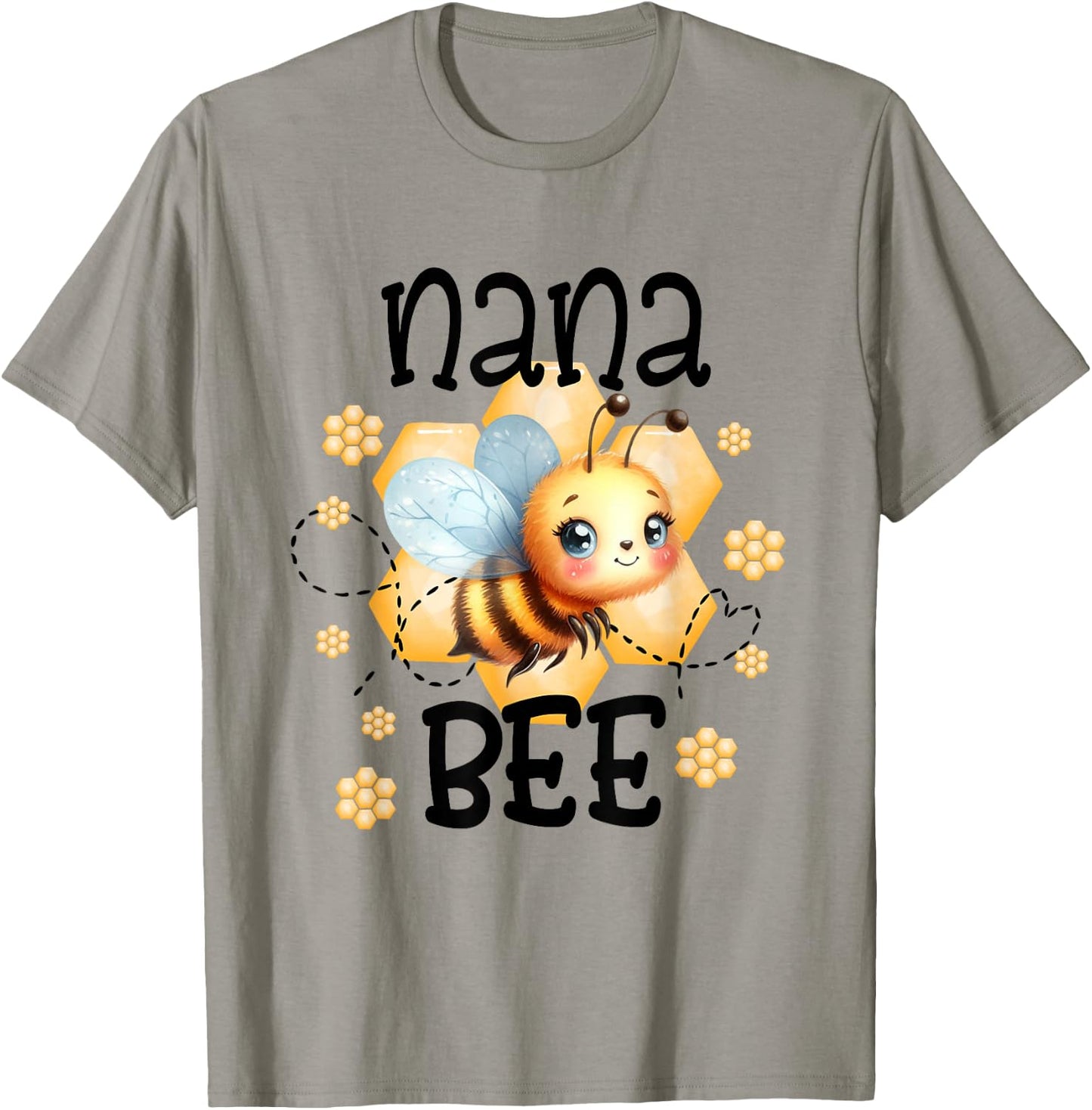 NANA of the Bee Day Girl Boy Birthday Party Theme Outfit T-Shirt - T-Shirt | Sand