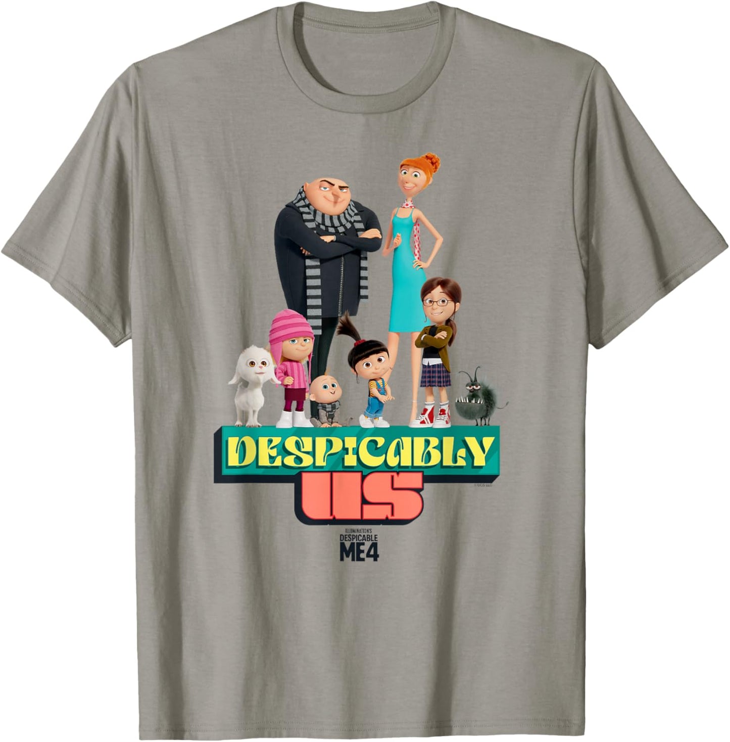 Minions Despicable Me 4 Despicably Us Gru & Family T-Shirt - T-Shirt | Sand