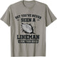 American Football Proud Lineman Football Player T-Shirt - T-Shirt | Sand