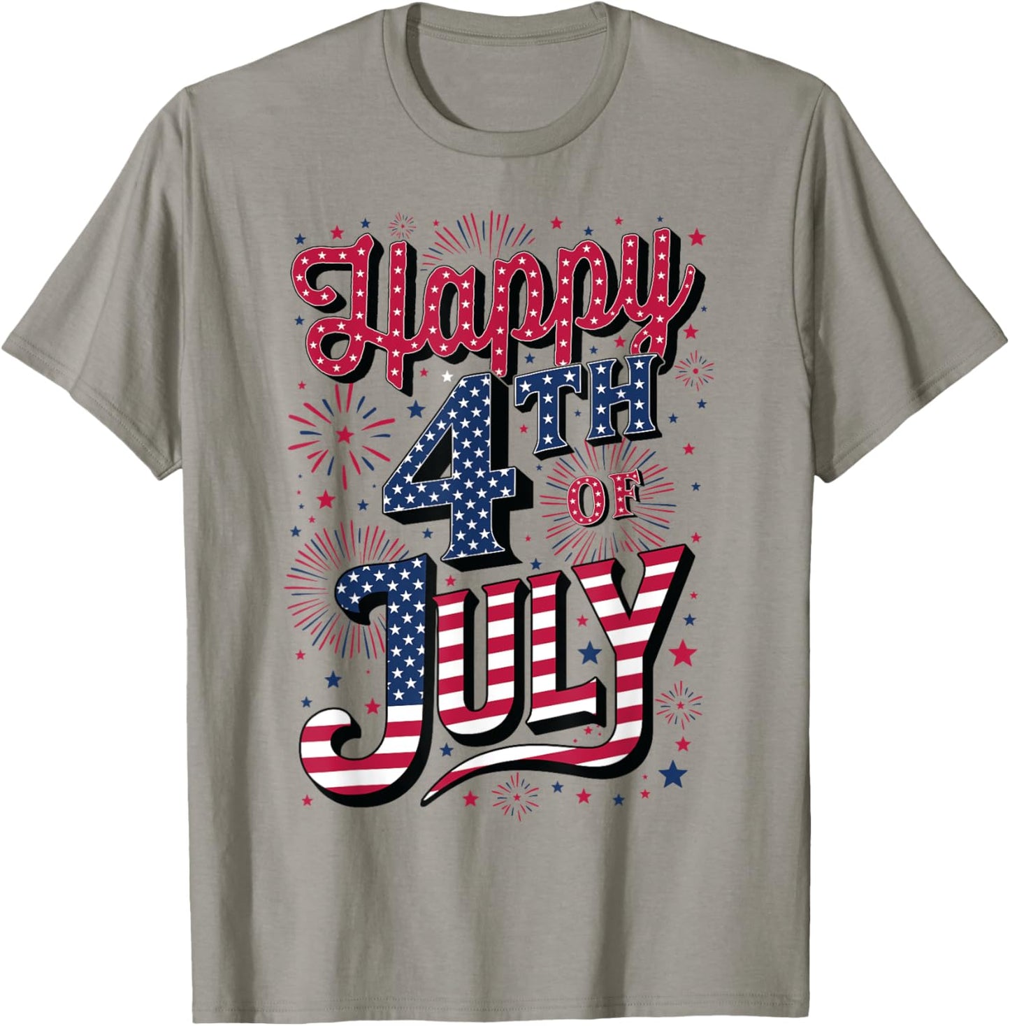 Happy 4th of July T-Shirt - T-Shirt | Sand
