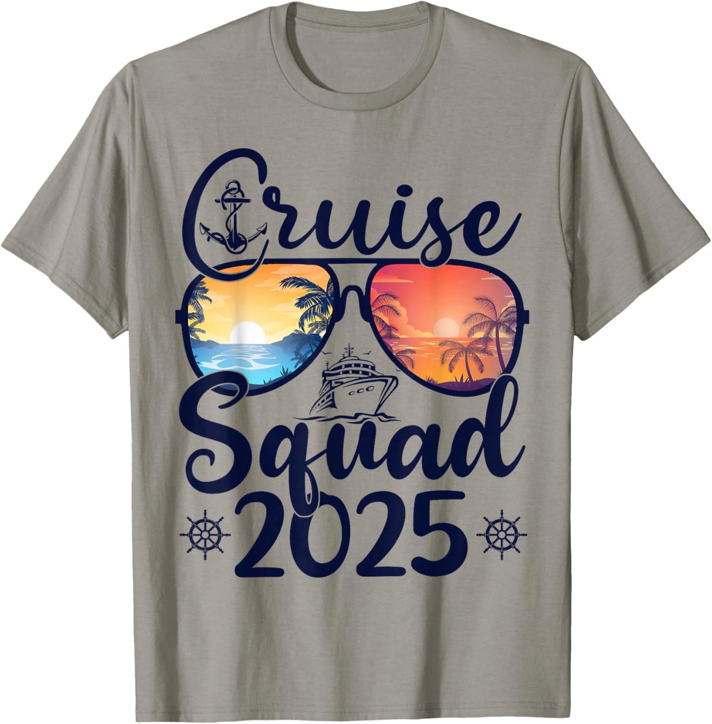 Cruise Squad 2025 Summer Vacation Matching Family Cruise T-Shirt - T-Shirt | Sand