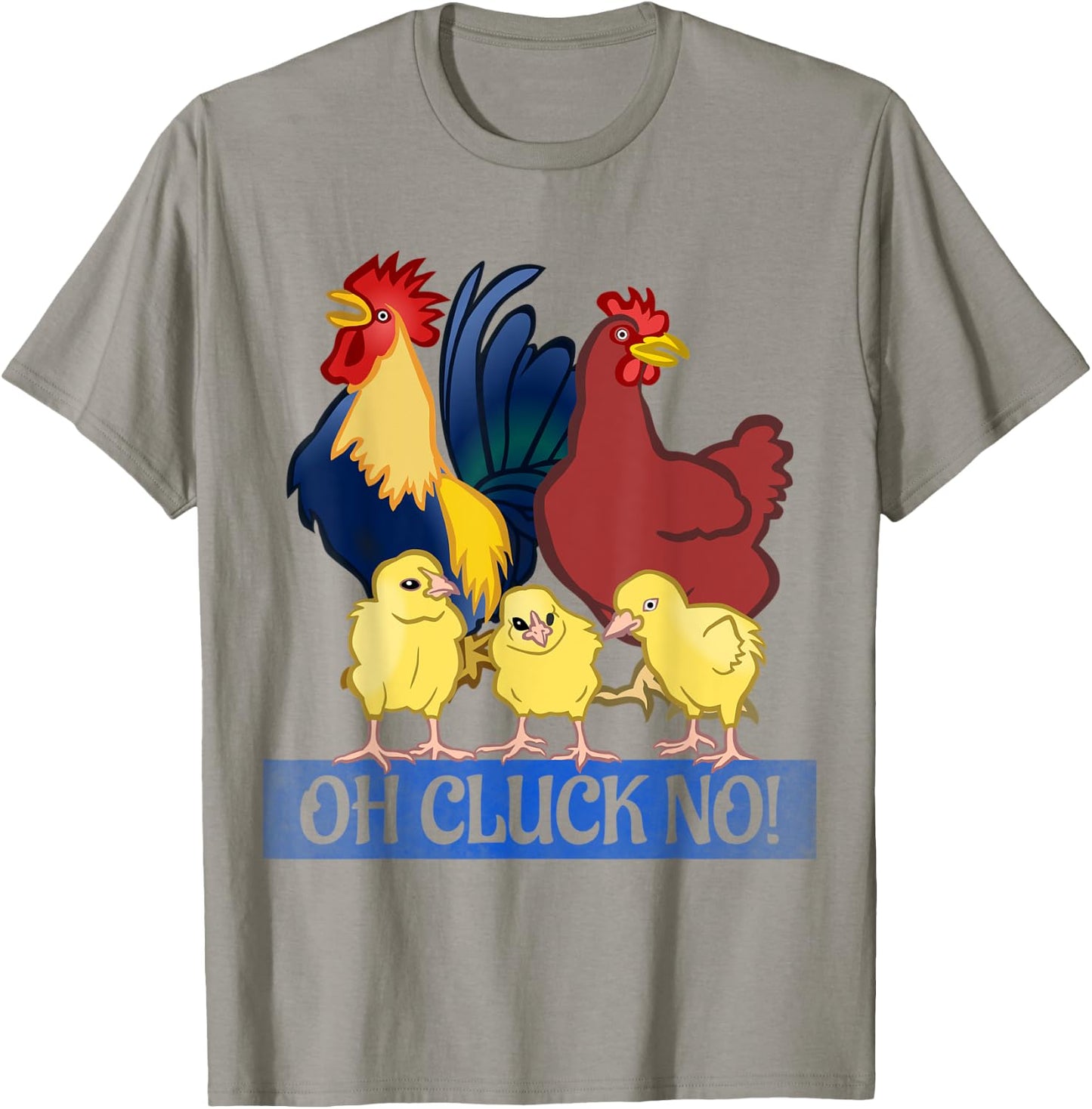 Oh Cluck No T Shirt Rooster Shirt Chicken Lover T Shirt Farm T-Shirt - T-Shirt | Sand