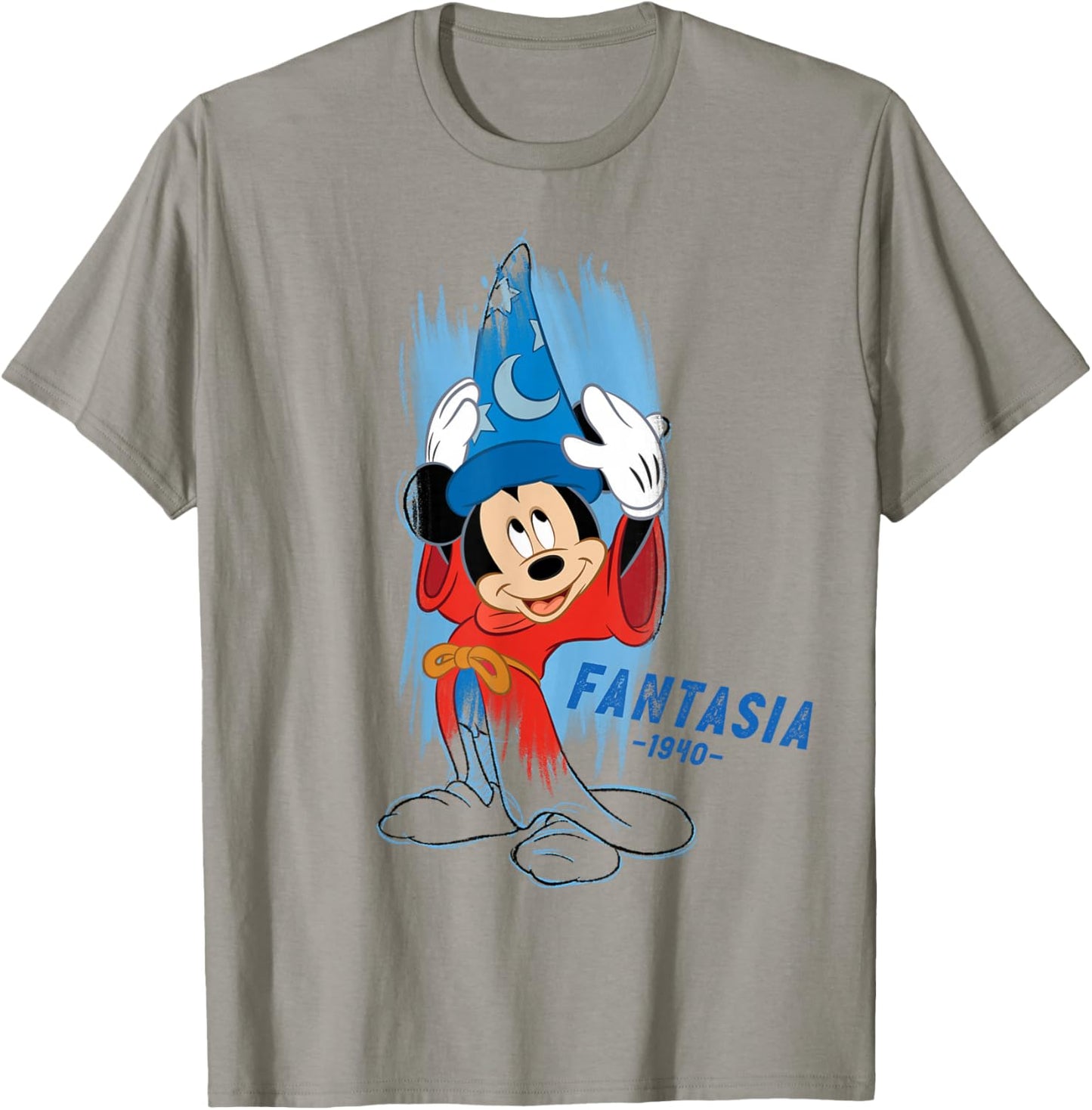Disney Ink and Paint Sorcerer Mickey Mouse in Fantasia 1940 , Black, S T-Shirt - T-Shirt | Sand