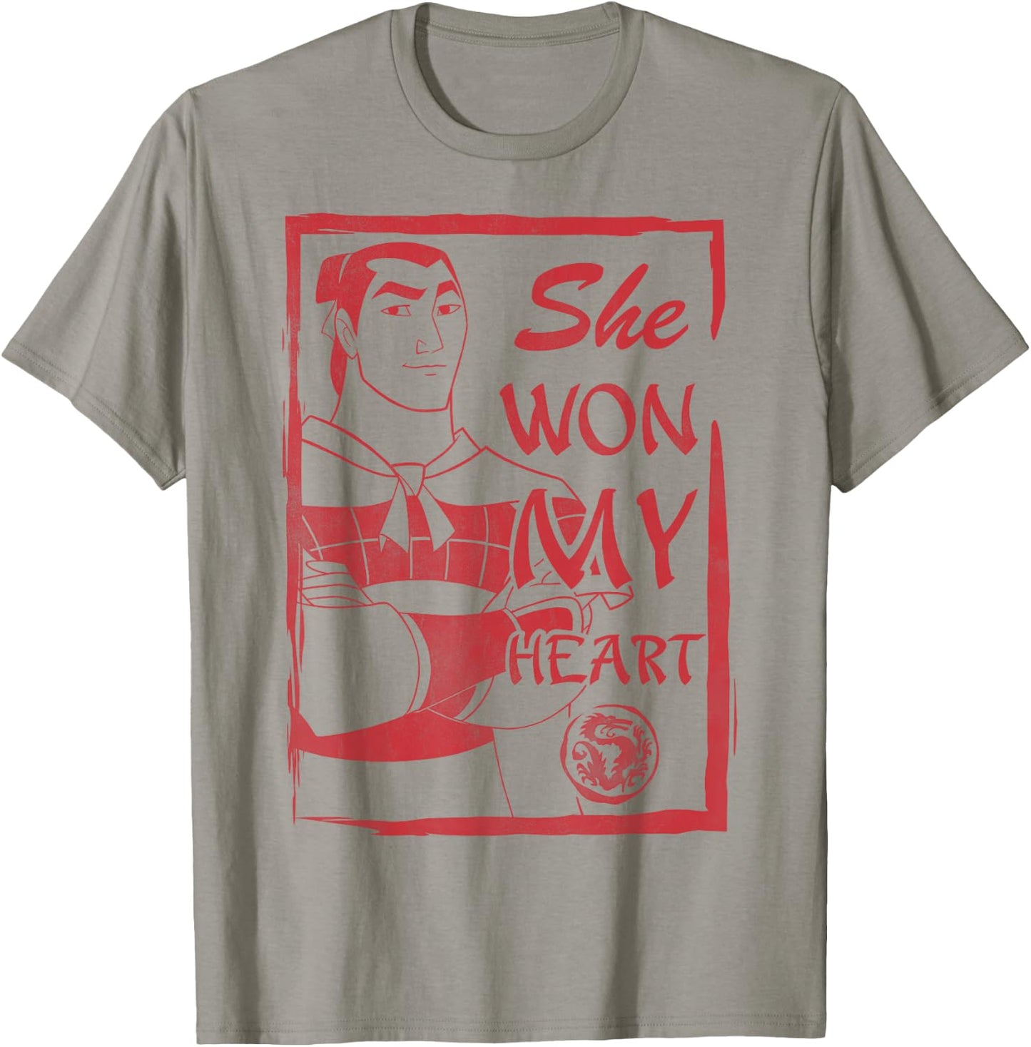 Disney Mulan Shang She Won My Heart Poster Graphic T-Shirt - T-Shirt | Sand