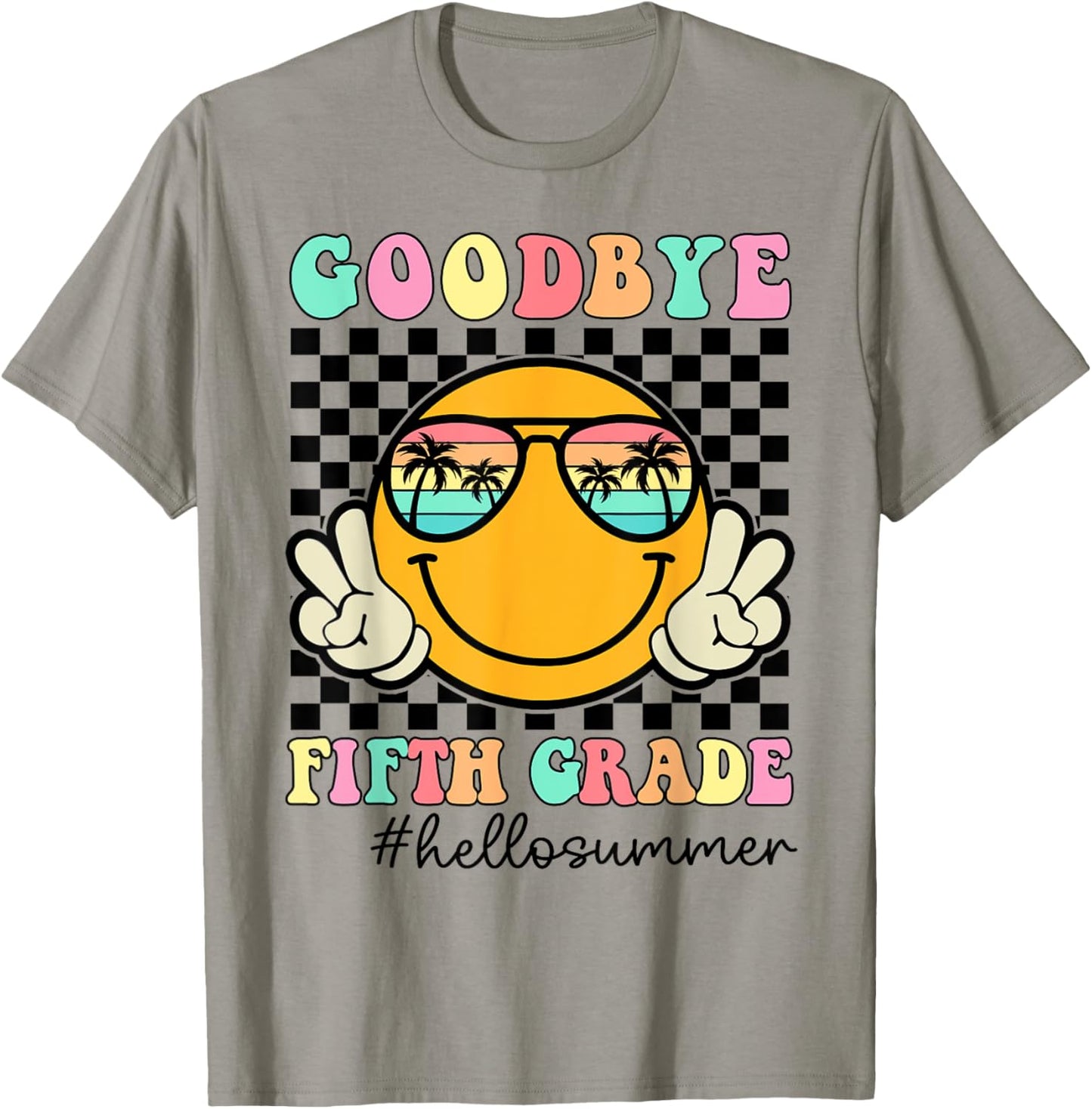 Goodbye Fifth Grade Graduation Class Of 2024 Hello Summer Women Girls Kids T-Shirt - T-Shirt | Sand