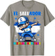 El Salvador Dabbing Kid Hispanic Heritage Celebration Kids T-Shirt - T-Shirt | Sand