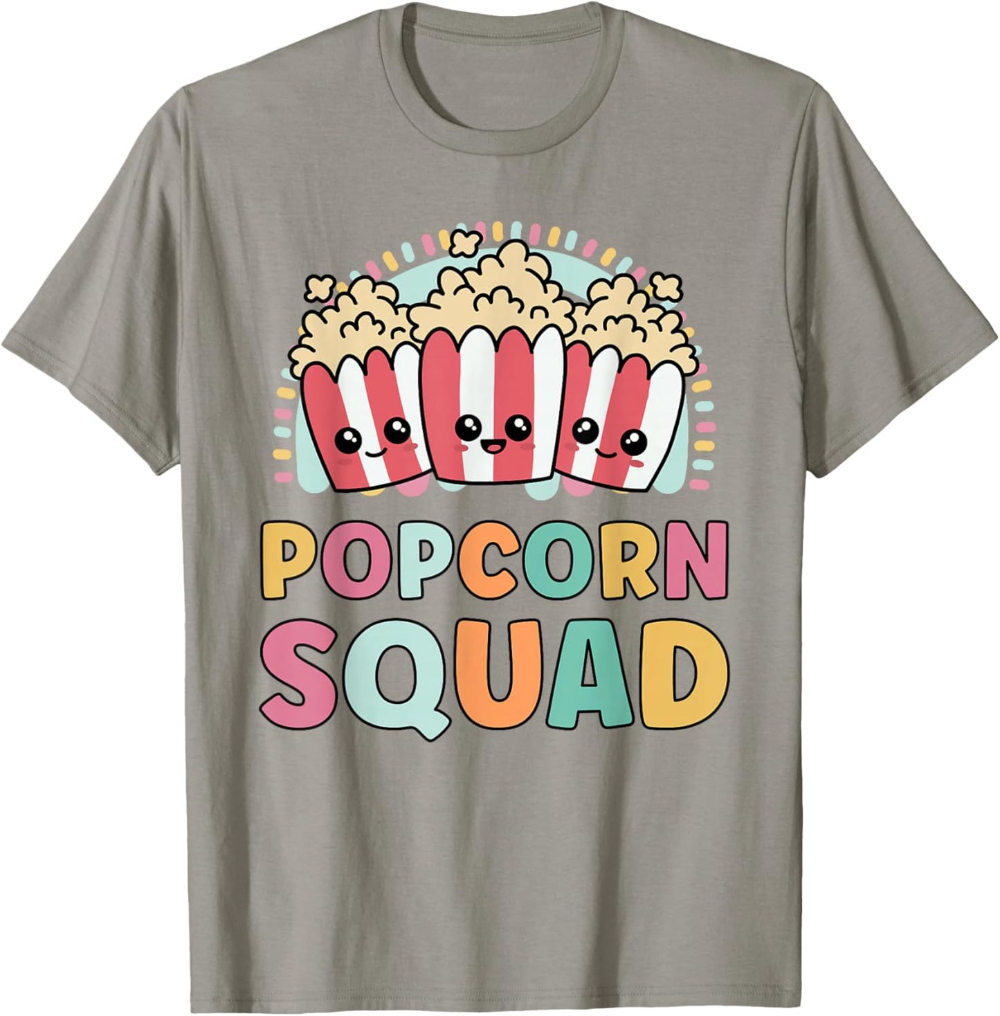 Popcorn Squad Funny Matching for Girls Cinema Movie Night T-Shirt - T-Shirt | Sand
