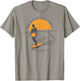 Wrightsville Beach, NC Summertime Living Surfing Peace T-Shirt - T-Shirt | Sand