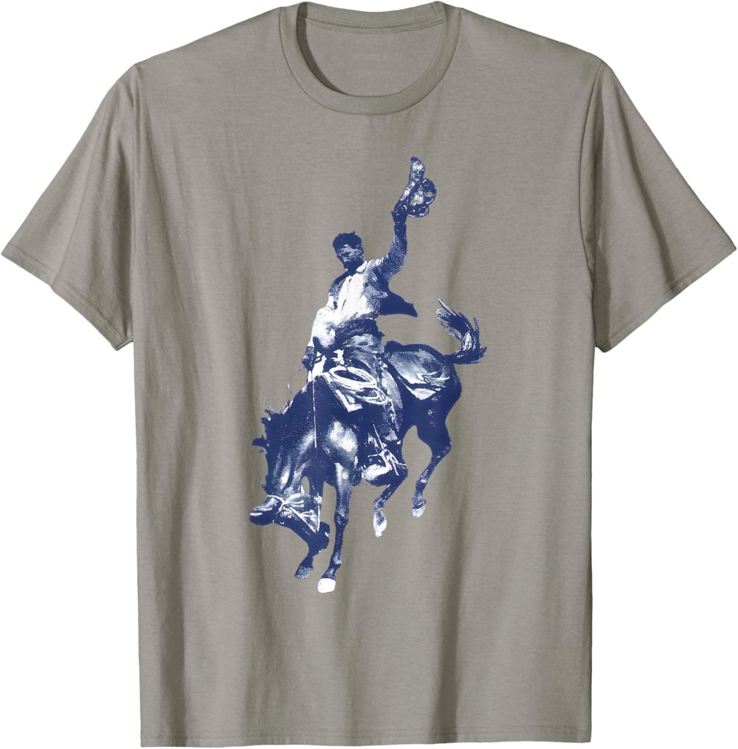 Cowboy Rodeo Horse Western Country Vintage Bronco Riding T-Shirt - T-Shirt | Sand