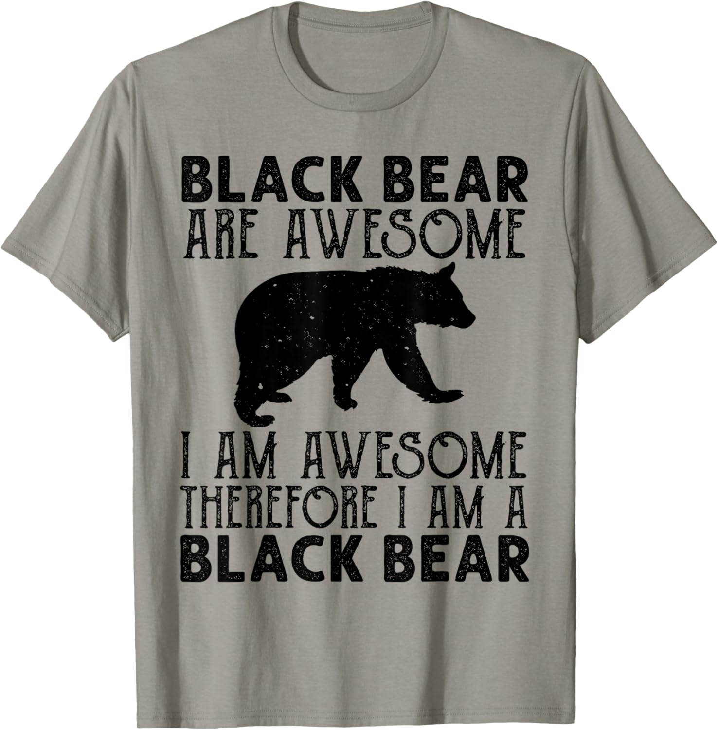 Black Bear Funny American Bear Lover Animal T-Shirt - T-Shirt | Sand