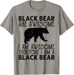 Black Bear Funny American Bear Lover Animal T-Shirt - T-Shirt | Sand