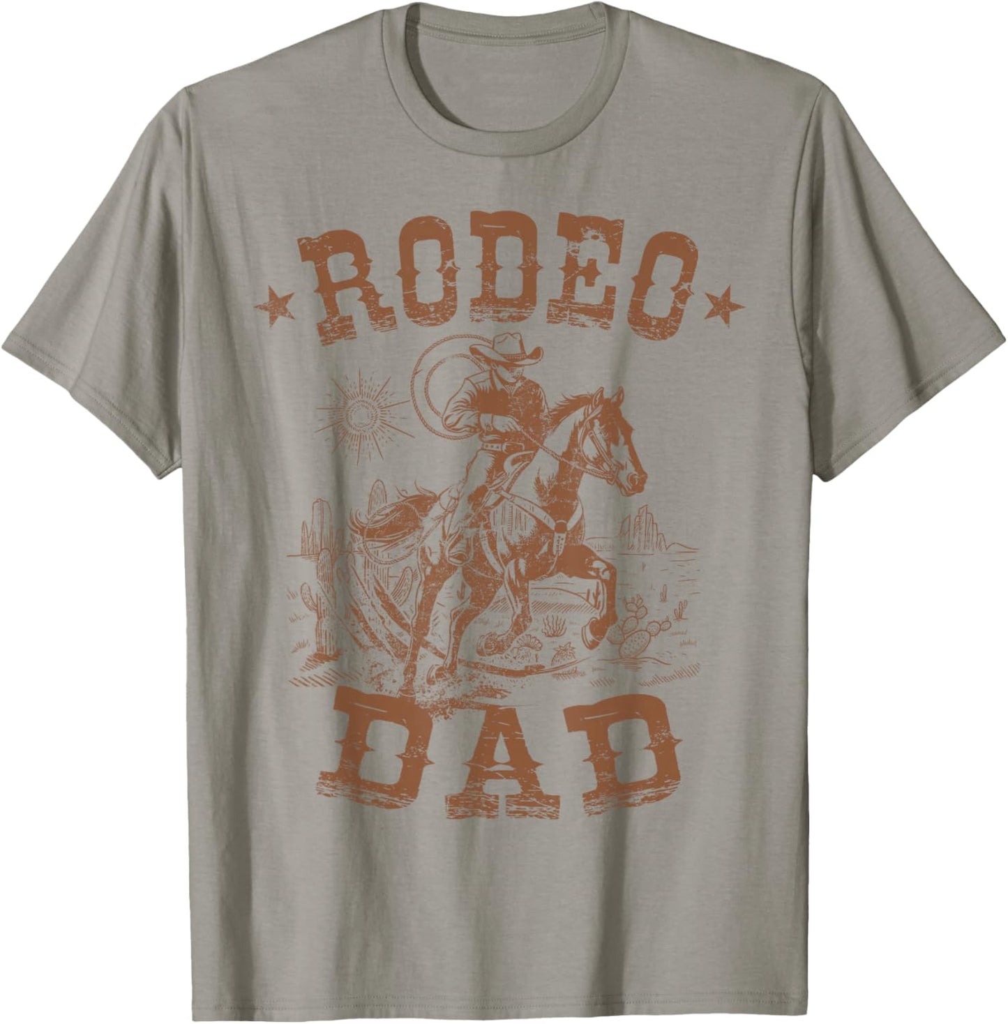 Rodeo Dad Western Cowboy Daddy Family Matching Father's Day T-Shirt - T-Shirt | Sand