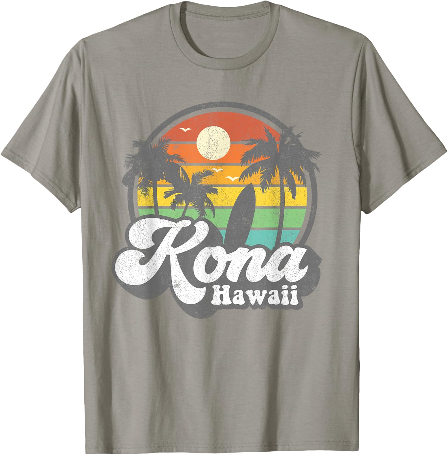 Vintage Kona Beach Hawaii Surf Hawaiian Surfing 70's Gift T-Shirt - T-Shirt | Sand