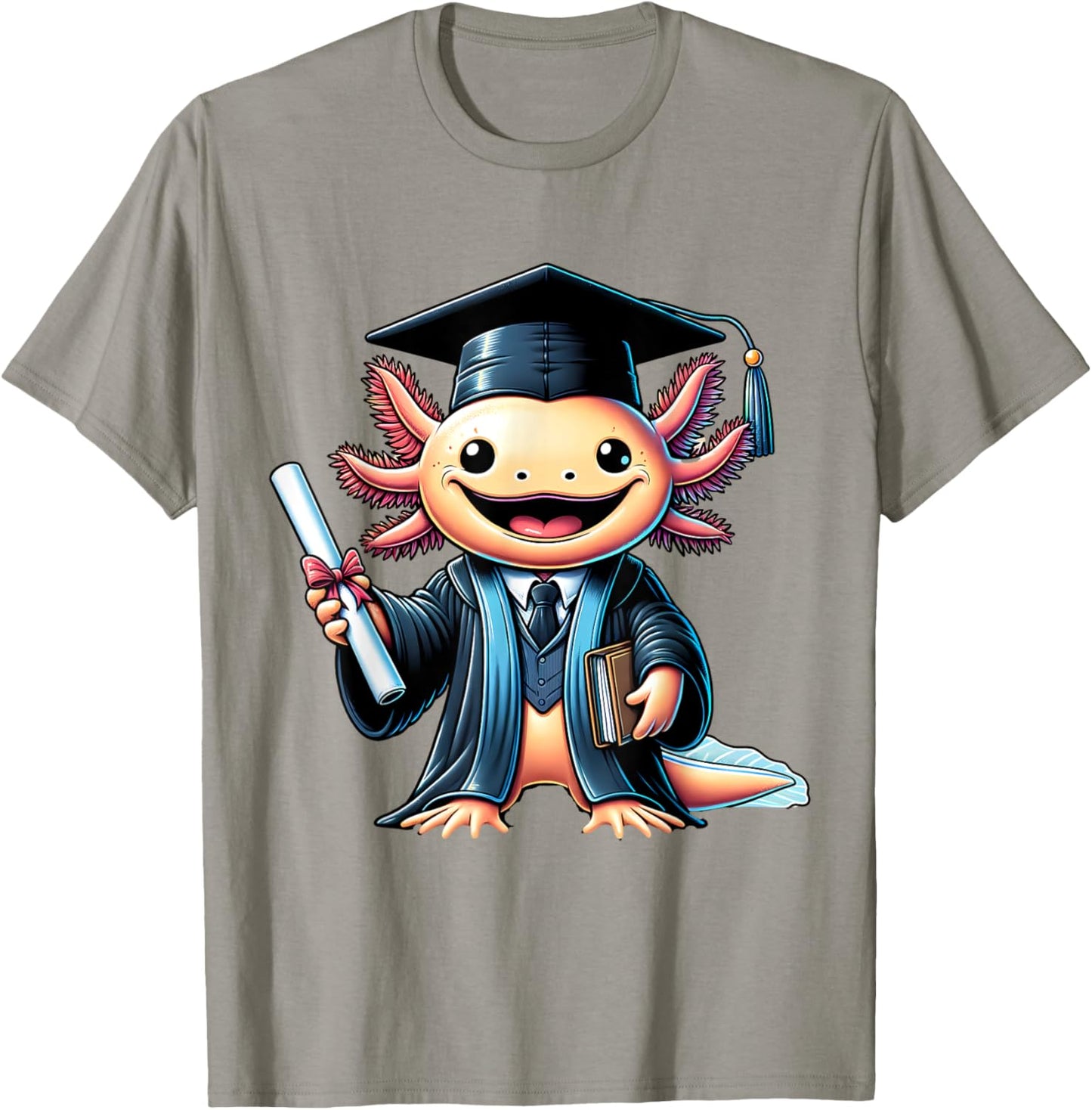 Axolotl Graduation Cute Kindergarten Elementary Girl Boy T-Shirt - T-Shirt | Sand