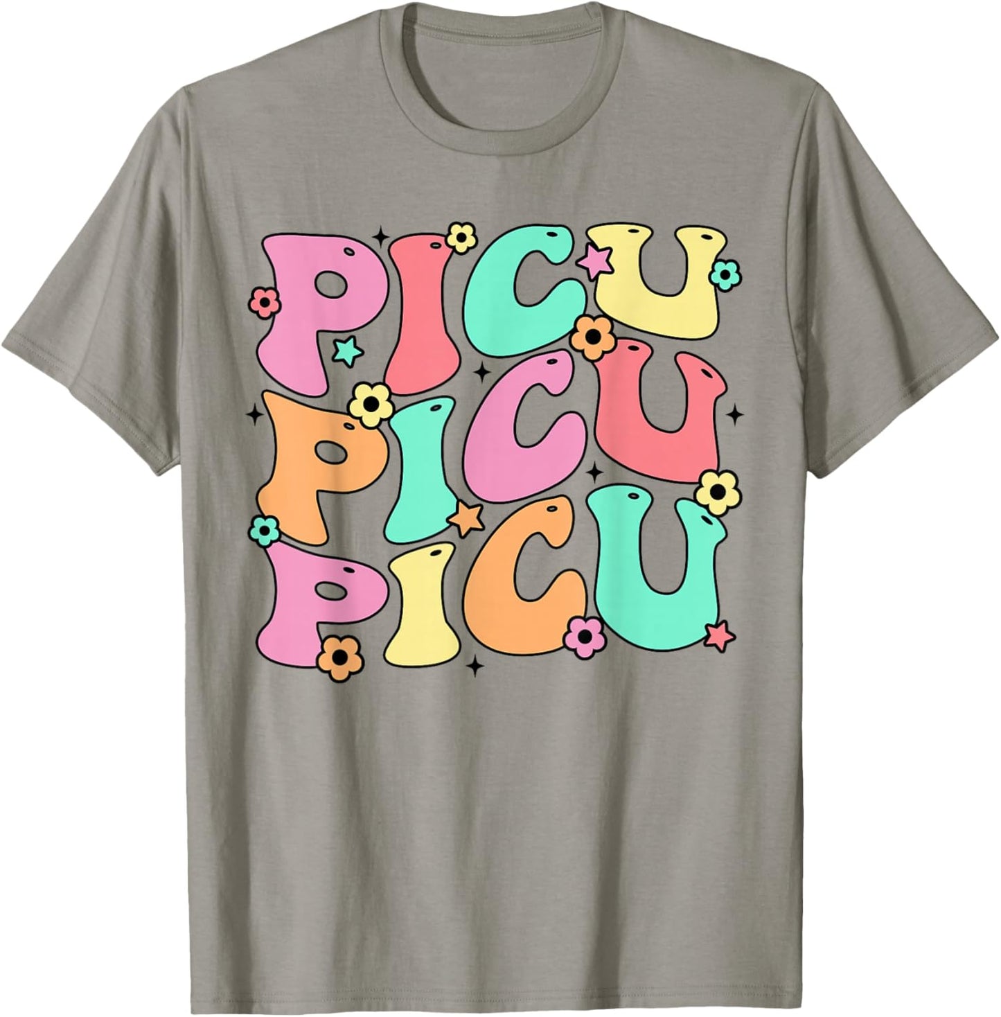PICU Nurse Shirt Pediatric Intensive Care Unit Nurse T-Shirt - T-Shirt | Sand