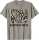 Women Registered Nurse - RN Nursing Leopard Print Nurse Day T-Shirt - T-Shirt | Sand