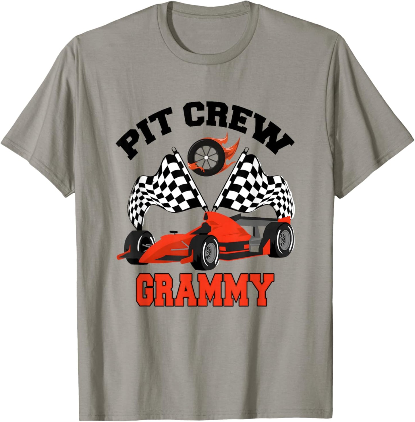 Grammy Pit Crew Race Car Birthday Family Racing T-Shirt - T-Shirt | Sand