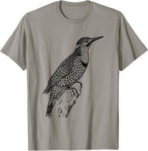 Northern Flicker Bird T-Shirt - T-Shirt | Sand