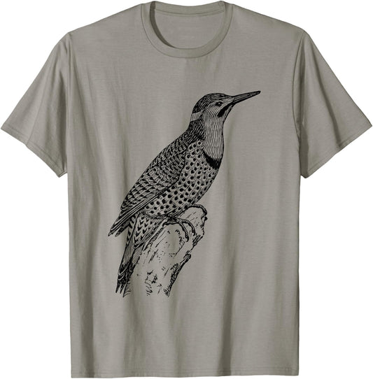 Northern Flicker Bird T-Shirt - T-Shirt | Sand