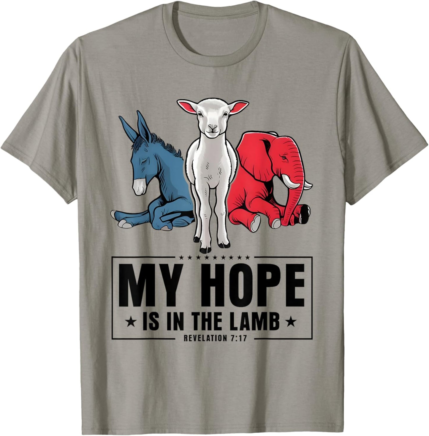 My Hope Is In The Lamb Christian God Jesus T-Shirt - T-Shirt | Sand