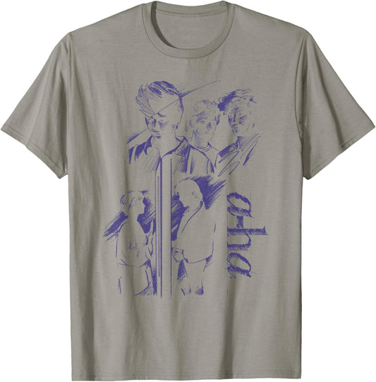 A-Ha Take On Me Collage T-Shirt - T-Shirt | Sand