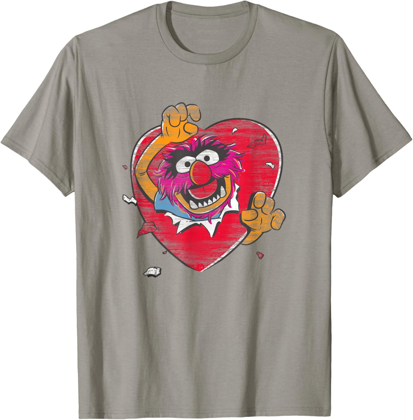 Disney The Muppets Valentine's Day Animal Big Heart Poster T-Shirt - T-Shirt | Sand