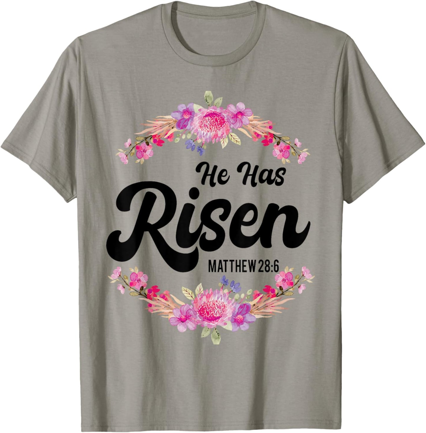 He Has Risen Jesus Christian Religous Easter Sunday Jesus T-Shirt - T-Shirt | Sand