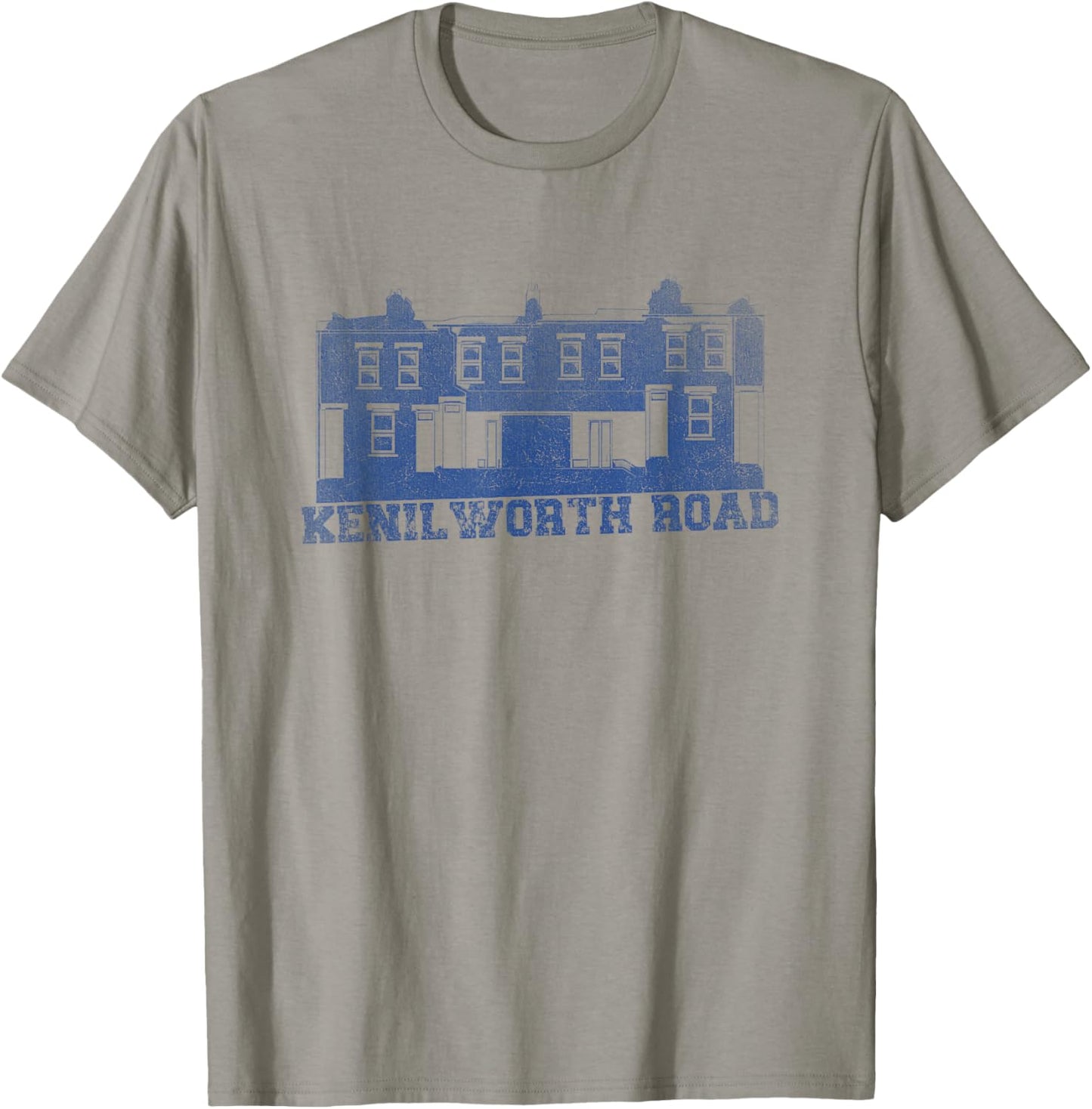 TerraceTees Luton Town Kenilworth Road - Men's Grey Small Classic Fit Short Sleeve Football Club T-Shirt - T-Shirt | Sand