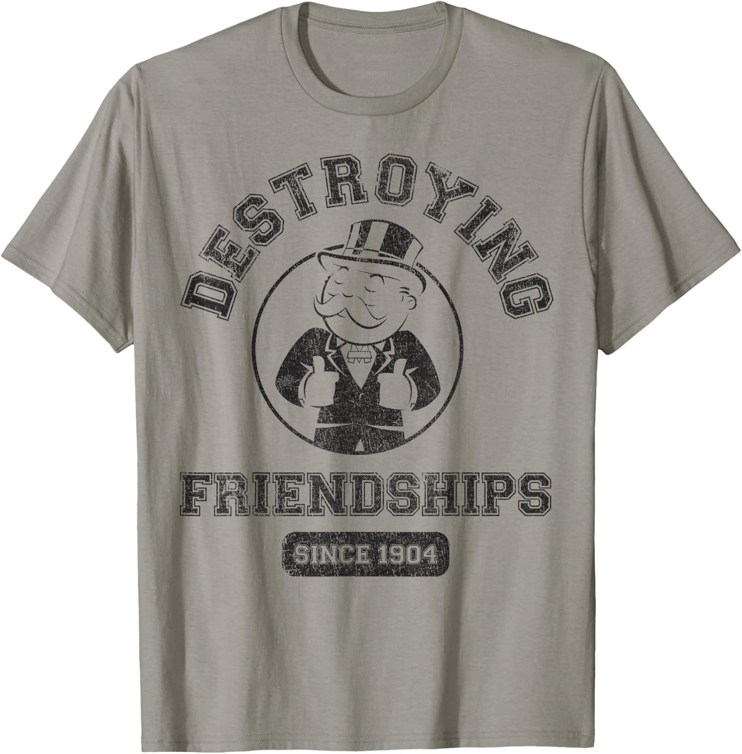 Monopoly Man Destroying Friendships Since 1904 Collegiate T-Shirt - T-Shirt | Sand