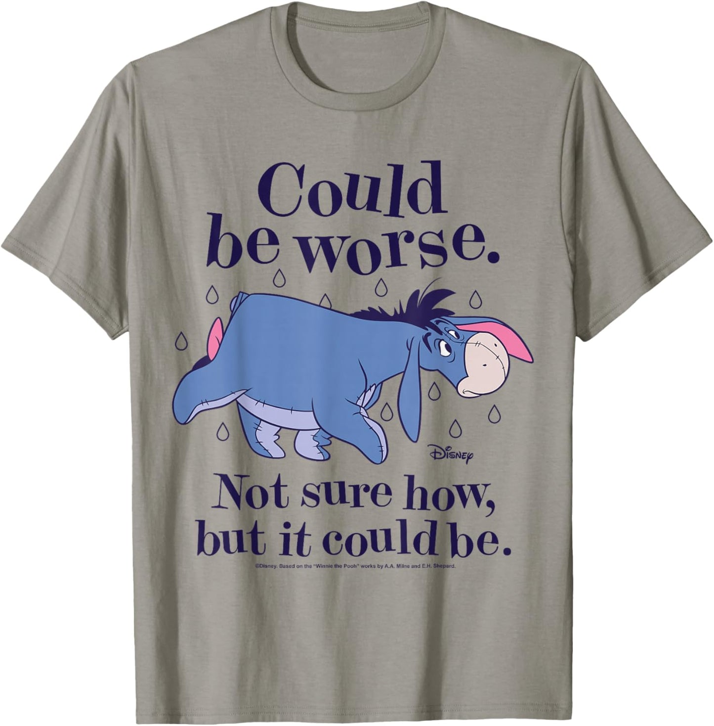 Winnie The Pooh - Eeyore Could Be Worse Not Sure How T-Shirt - T-Shirt | Sand